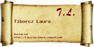 Tiborcz Laura névjegykártya