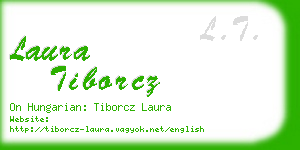 laura tiborcz business card